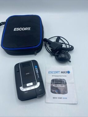 Escort Max 360c Radar Detector GPS QKLM6 Car Vehicle 12VDC Negative Ground